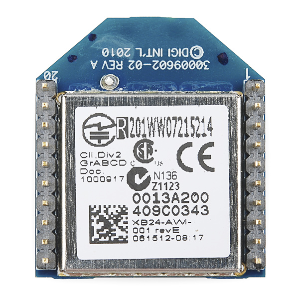 XBee 1mW Wire Antenna – Series 1 (802.15.4) – Zambeca 🤖 Robótica Educativa